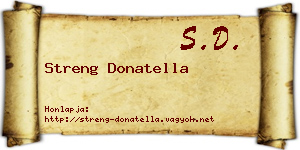 Streng Donatella névjegykártya